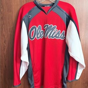 Champion Harvard Red and Yale Navy Ole Miss Jersey